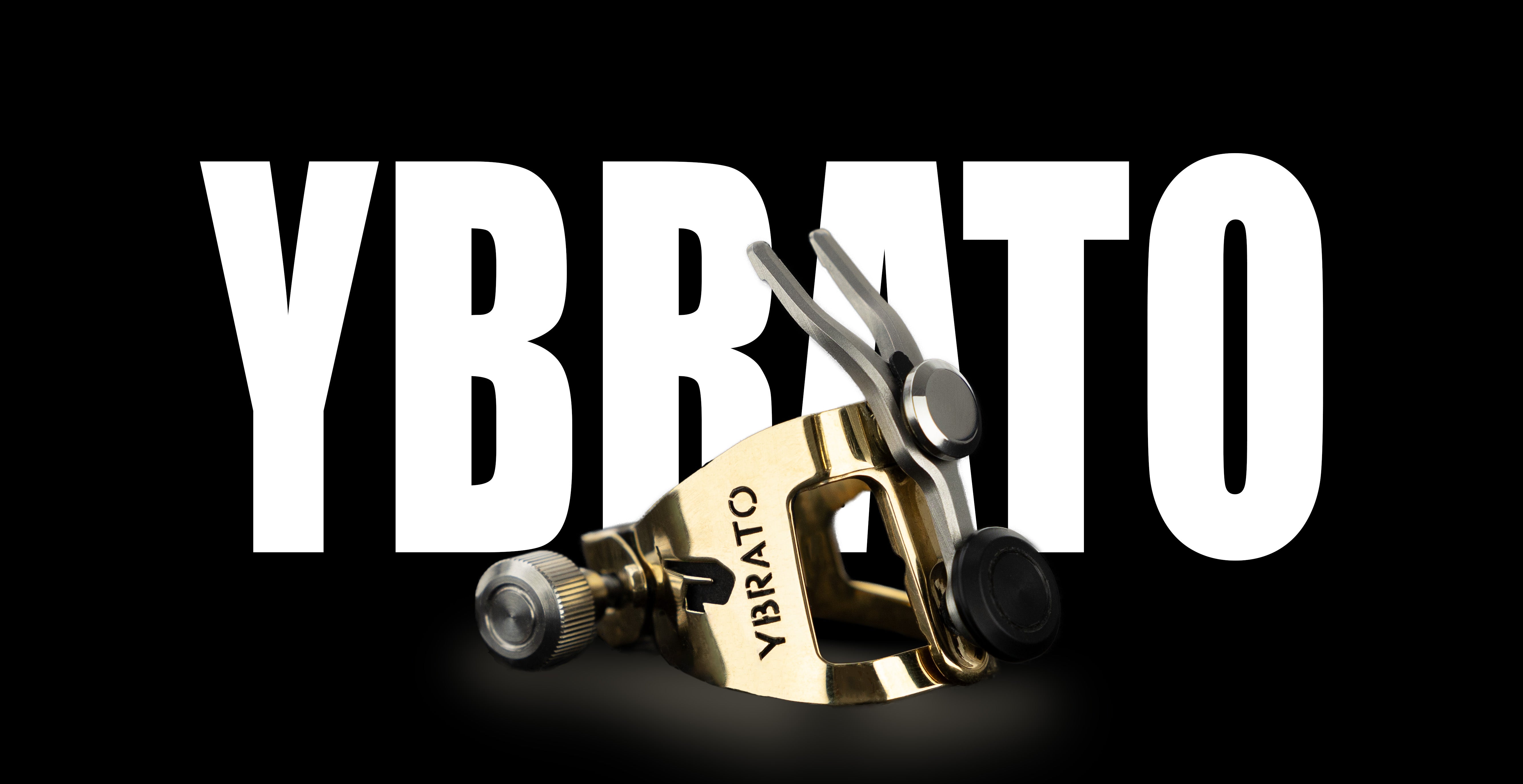 Ybrato SweetSpot Ligature product hero image with bold YBRATO text in the background