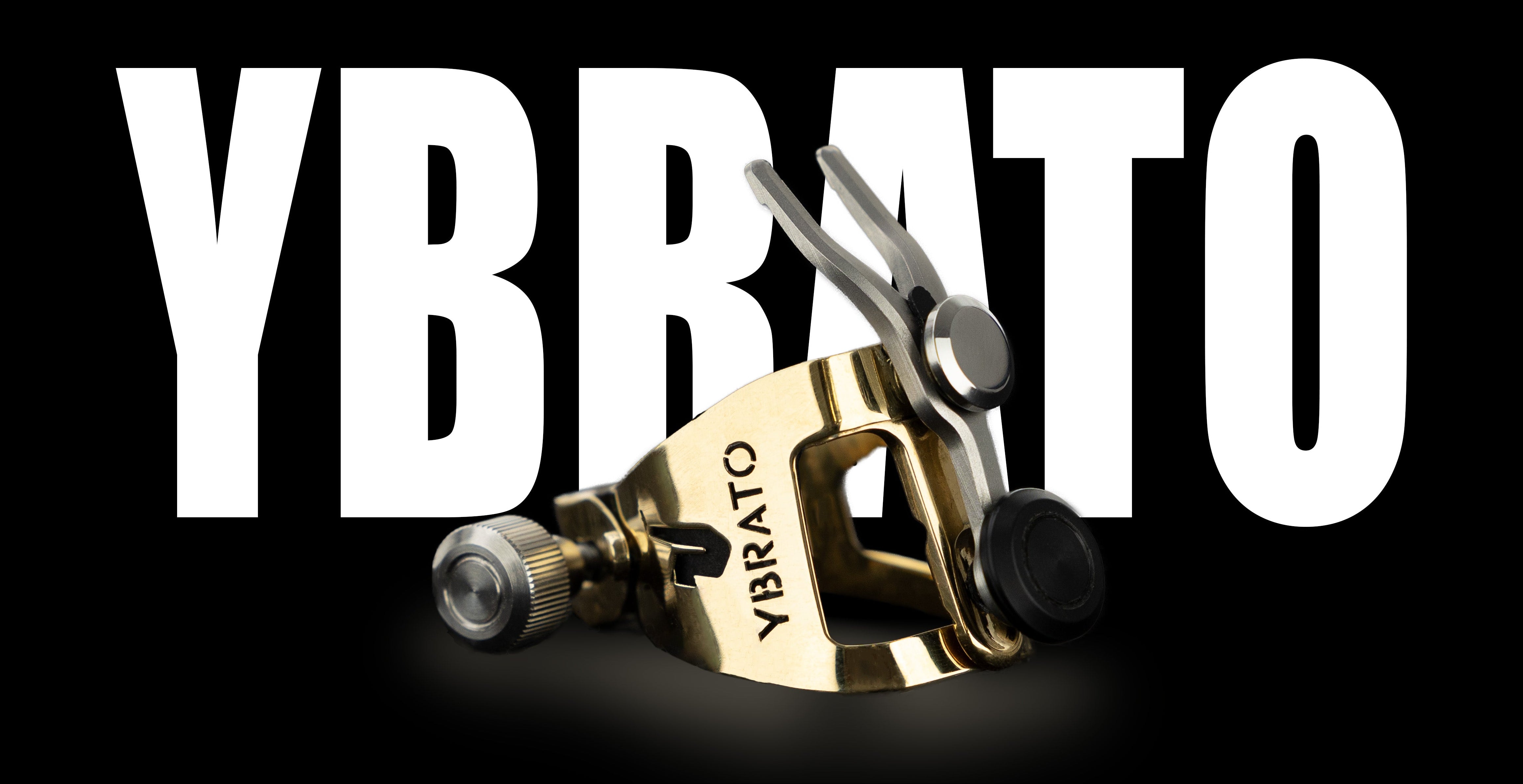 Ybrato SweetSpot Ligature product hero image with bold YBRATO text in the background