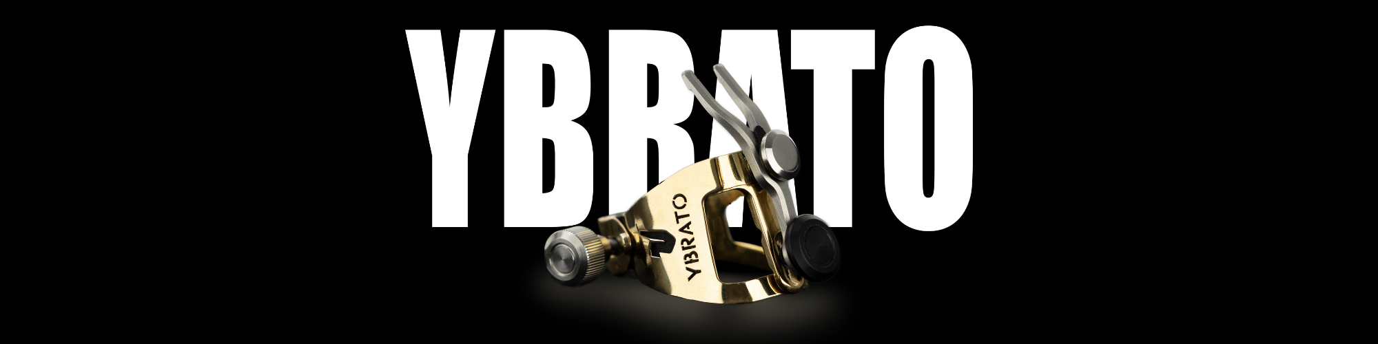 Ybrato SweetSpot Ligature product hero image with bold YBRATO text in the background