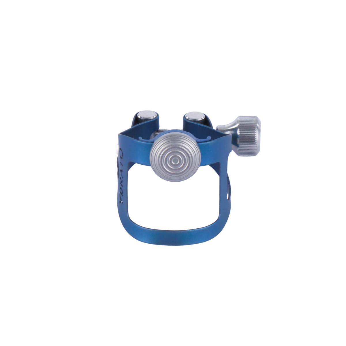 Ybrato ReedReflector Ligature for saxophone and clarinet, Full Titan, shown from the front