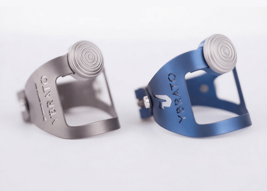 YBRATO ReedReflector Titan and Full Titan ligatures for alto saxophone and Bb clarinet