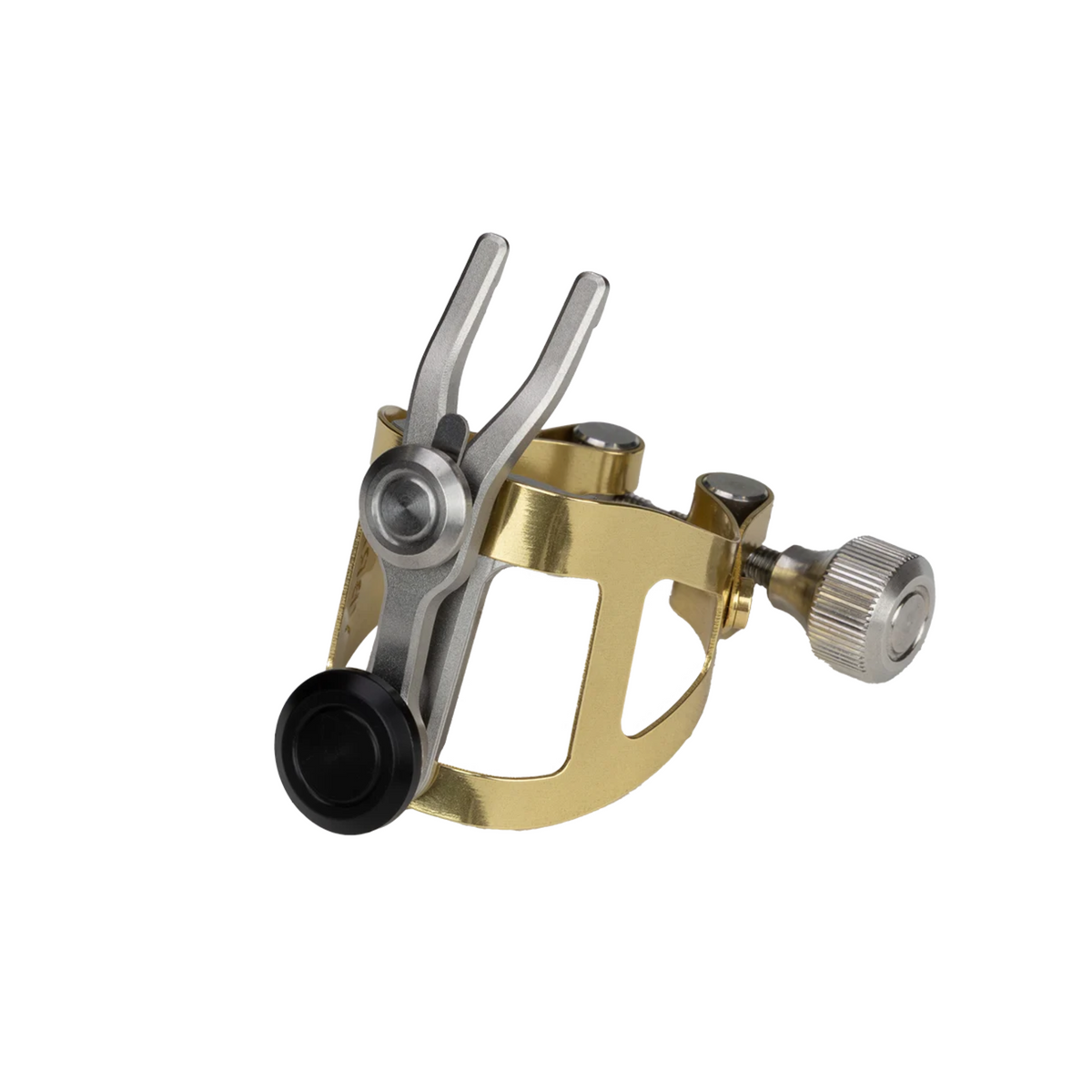 Ybrato SweetSpot Ligature for saxophone, gold finish