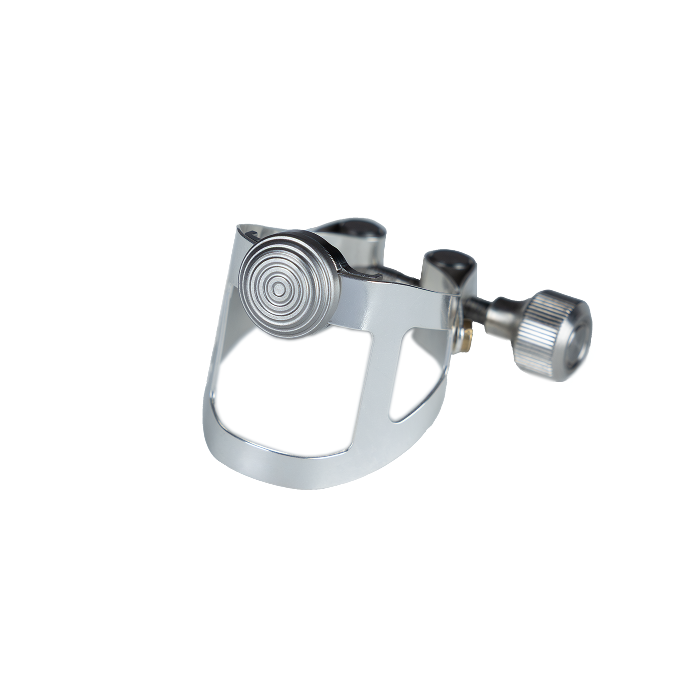 Ybrato ReedReflector Ligature for saxophone and clarinet, silver plated